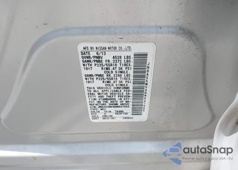 2013 Nissan Rogue S/Sv from USA, damaged, VIN JN8AS5MV4DW647865